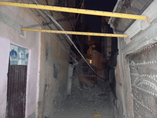 نجاة ستينية من الموت اثر انهيار منزل بحي الملاح بمراكش