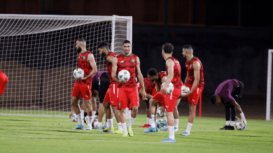 المنتخب المغربي ينهي آخر حصة تدريبية قبل مواجهة زامبيا