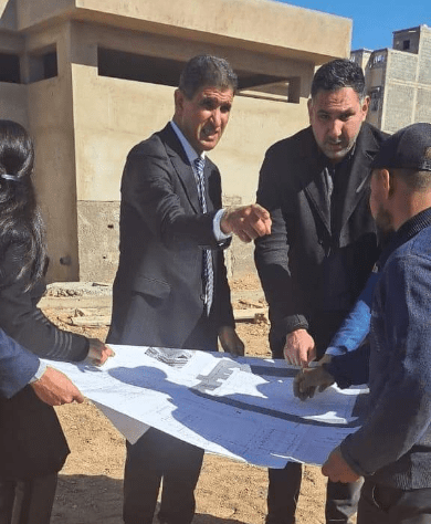 عامل إقليم شيشاوة يتفقد ورش بناء مدرسة الخير بتجزئة الخير بشيشاوة