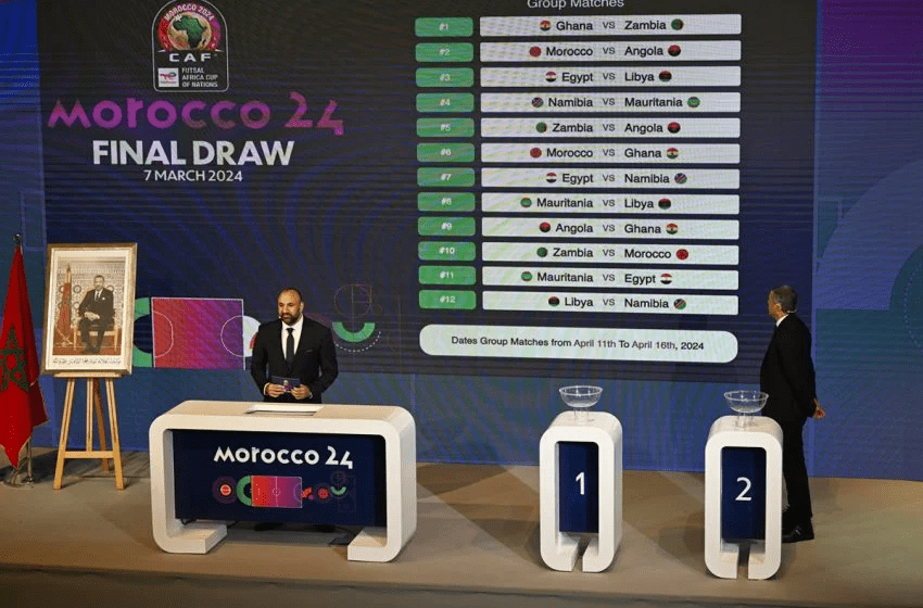 كأس إفريقيا للفوتسال 2024.. المنتخب المغربي في المجموعة الأولى