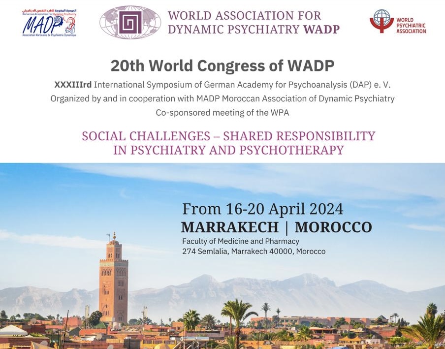 مراكش تحتضن المؤتمر الدولي ال20 للطب النفسي الديناميكي