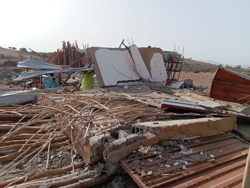 السلطات تهدم عشرات المباني العشوائية في تمصلوحت الحوز +صور