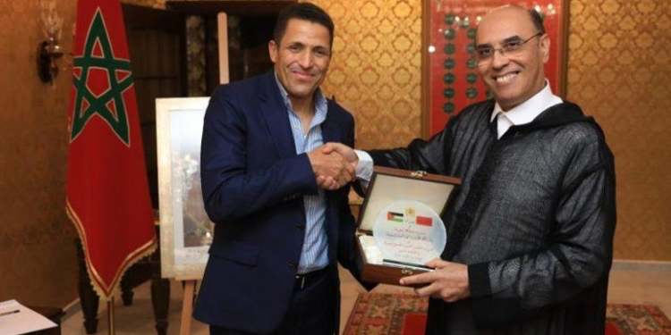 سفارة المغرب بالأردن تحتفي بعموتة وطاقمه