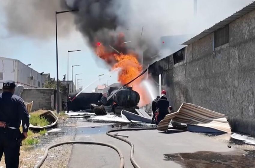 اندلاع حريق بوحدة متخصصة في صناعة المناديل الورقية بالمنطقة الصناعية ببرشيد