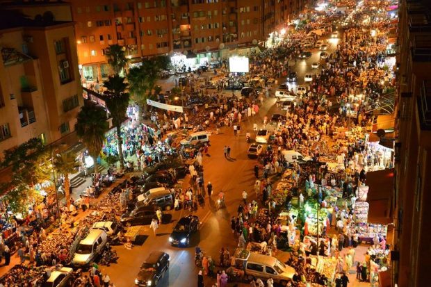 اصحاب المحلات يناشدون السلطات بالتدخل من اجل الحد من احتلال الملك العمومي بشارع الاحباس مراكش