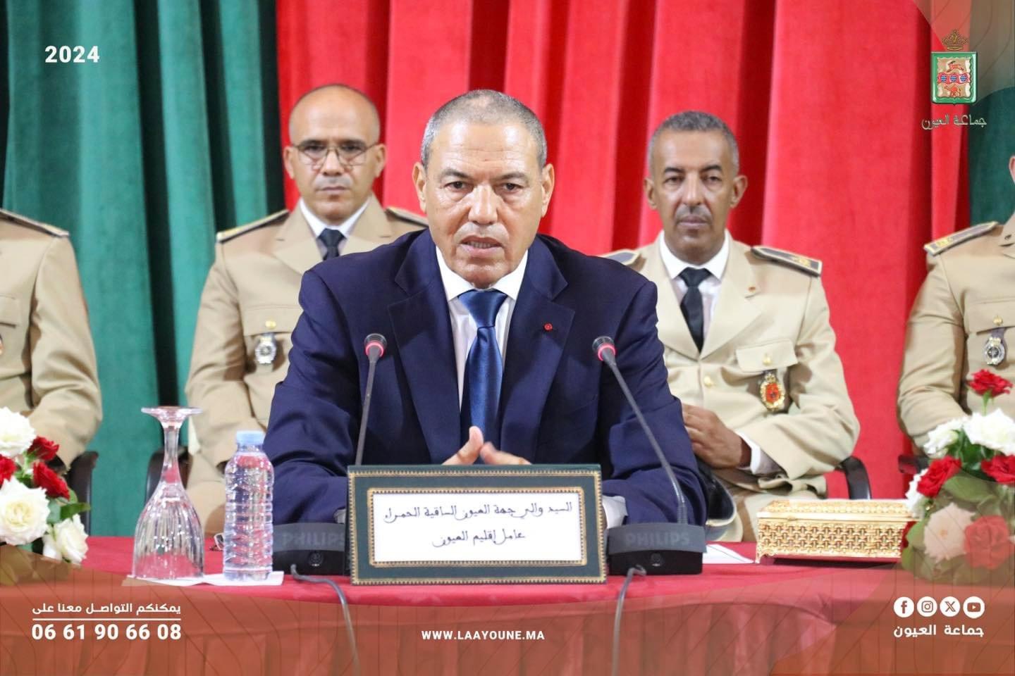 بيكرات والي جهة العيون يترأس حفل تنصيب رجال السلطة الجدد