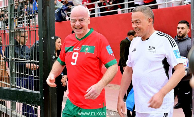 إنفانتينو: أهنئ المنتخب المغربي على فوزه الكبير وسعيد بحضوري المباراة