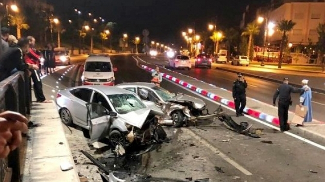 حادثة سير خطيرة تنهي حياة سائق وإصابة مرافقه بجروح خطيرة بطنجة