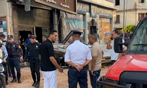 إصابة 12 شخصا إثر سقوط واجهة أمامية لمطعم بالزرقطوني بالدار البيضاء