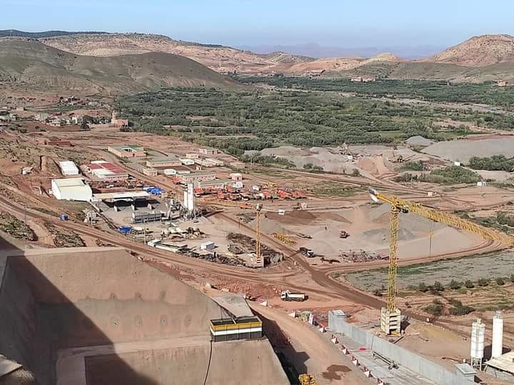 بهدف تزويد مراكش بالماء الشروب.. تقدم بناء سد “آيت زيات” بإقليم الحوز يصل 66%