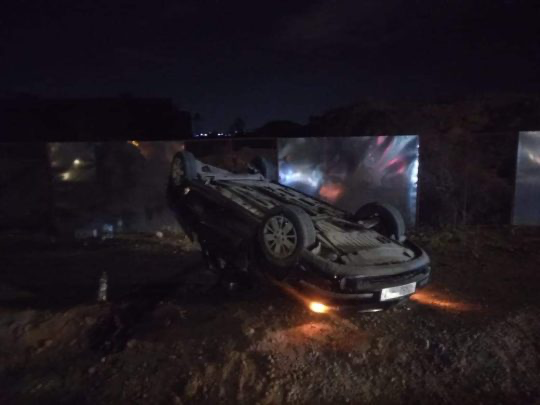 حادثة سير خطيرة على الطريق المدارية قرب مسجد عائشة بمراكش دون تسجيل إصابات بشرية