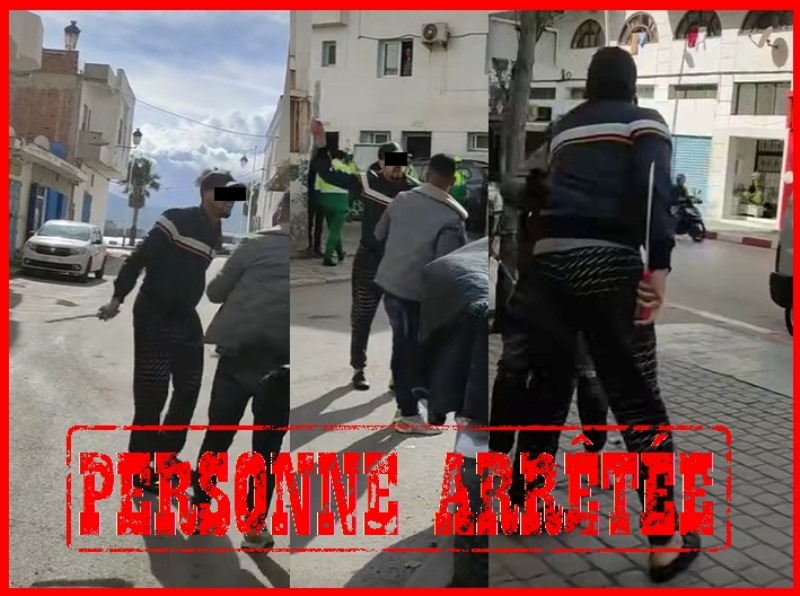 مقطع فيديو يقود الى اعتقال “مشرمل” هاجم شخصا بسكين