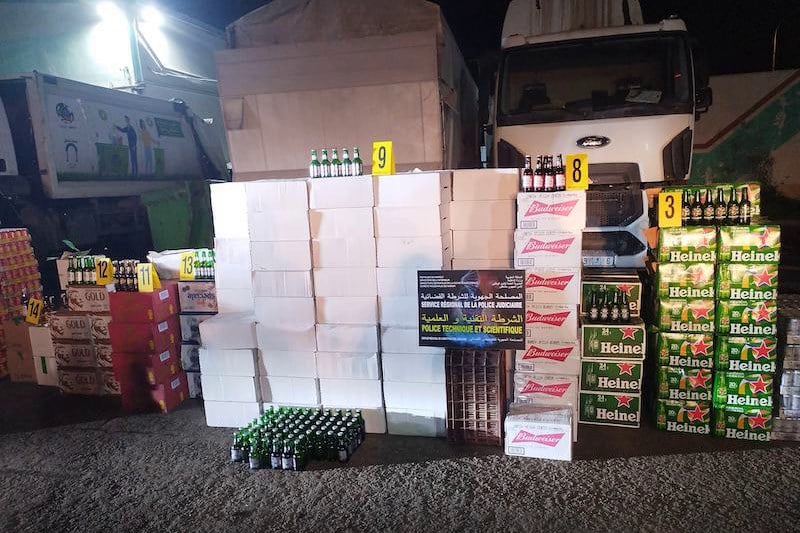 درك الناظور يحجز كمية كبيرة من الخمور معدة للتوزيع بعد رمضان