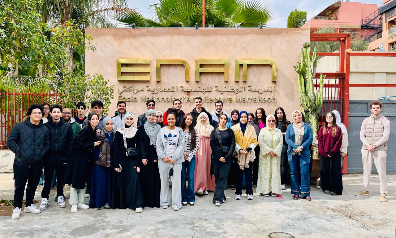 المدرسة الوطنية للهندسة المعمارية بمراكش تستقبل تلاميذ مؤسسات تعليمية لاكتشاف عالم الهندسة المعمارية وآفاقه