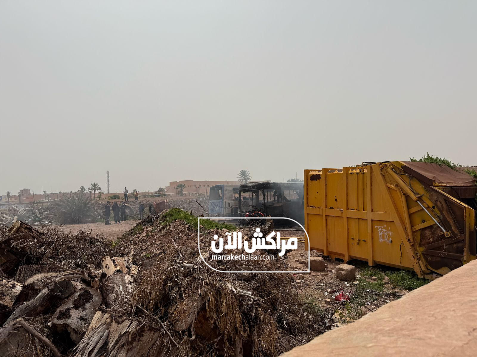 عاجل.. حريق في مستودع للخردة بأبواب مراكش يأتي على حافلات لنقل الموظفين