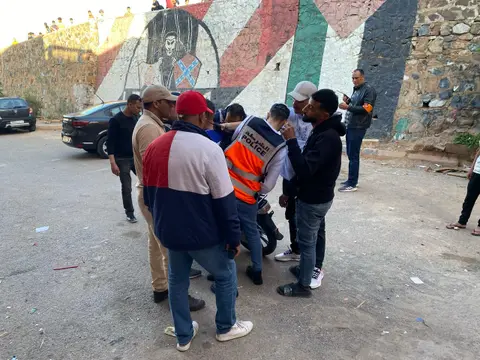 أمن مراكش يقود حملة تمشيطية بالنقاط السوداء بمقاطعة جيليز +صور