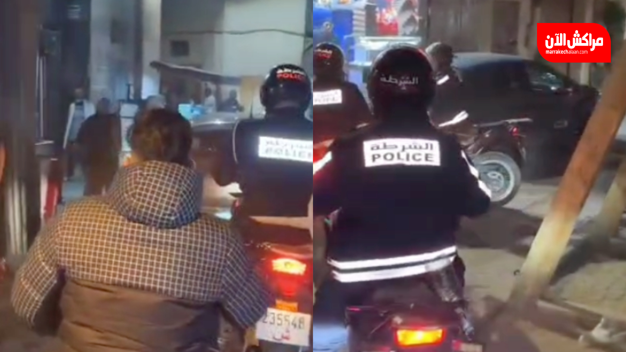 مطاردة بوليسية مثيرة بمراكش.. سيارة تتسبب في حادثتي سير متتاليتين وتنتهي في قبضة الأمن +فيديو
