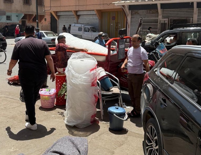 بالصور.. سلطات مراكش تشن حملة تحرير الملك العام بديور المساكين
