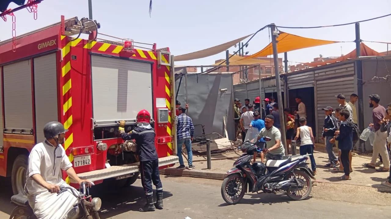 اندلاع حريق بسوق “فريميجة” بابن جرير