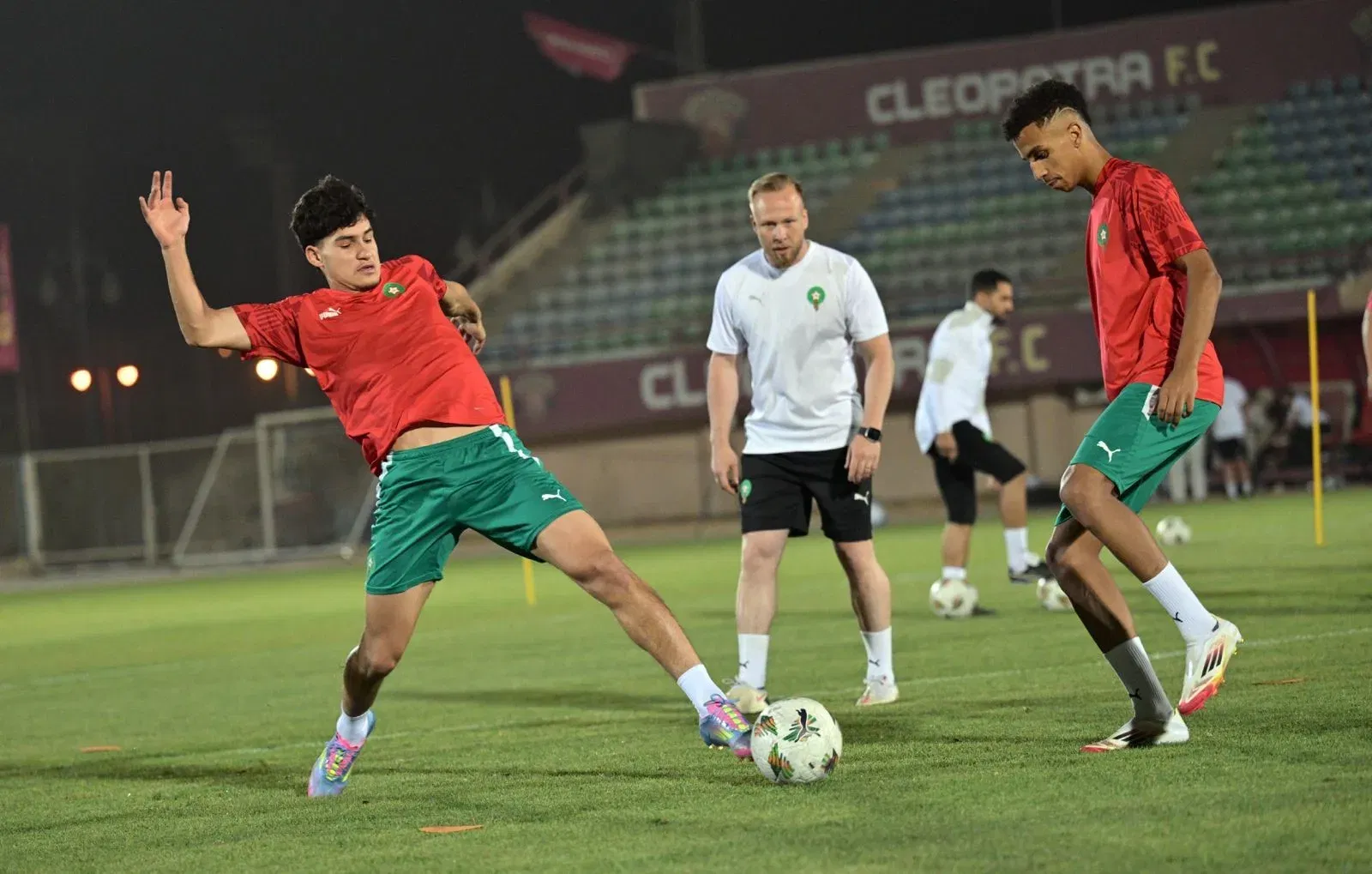 المنتخب الوطني لأقل من 20 سنة يجري آخر حصة تدريبية قبل نهائي كأس إفريقيا أمام جنوب إفريقيا