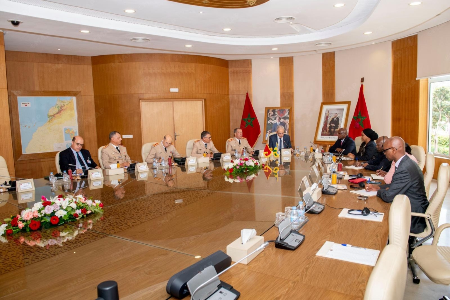عبد اللطيف لوديي يستقبل وزير الدفاع الرواندي