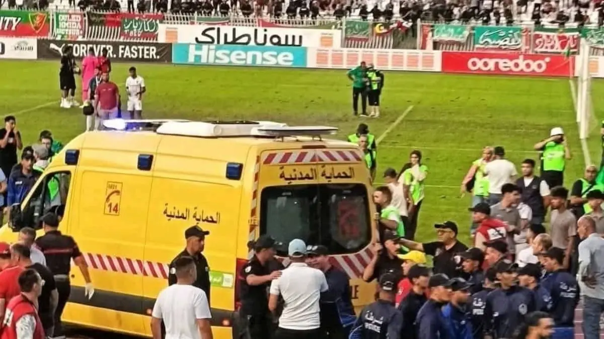 ارتفاع حصيلة ضحايا سقوط أنصار مولودية الجزائر من مدرجات ملعب 5 جويلية إلى 3 وفيات و74 مصابا