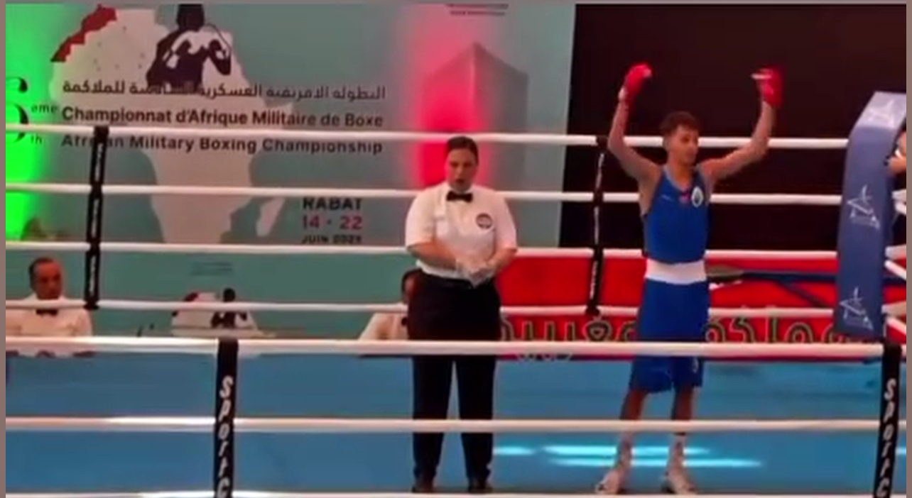 المراكشي عثمان شدغور يتوَّج بطلاً لإفريقيا في البطولة العسكرية للملاكمة