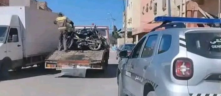 حملة أمنية لدرك تملالت تستهدف المخالفين من سائقي الدراجات النارية