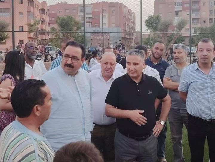 الادريسي والشافقي يترأسان تدشين ملاعب القرب “جنان التيسير” في العزوزية بمراكش