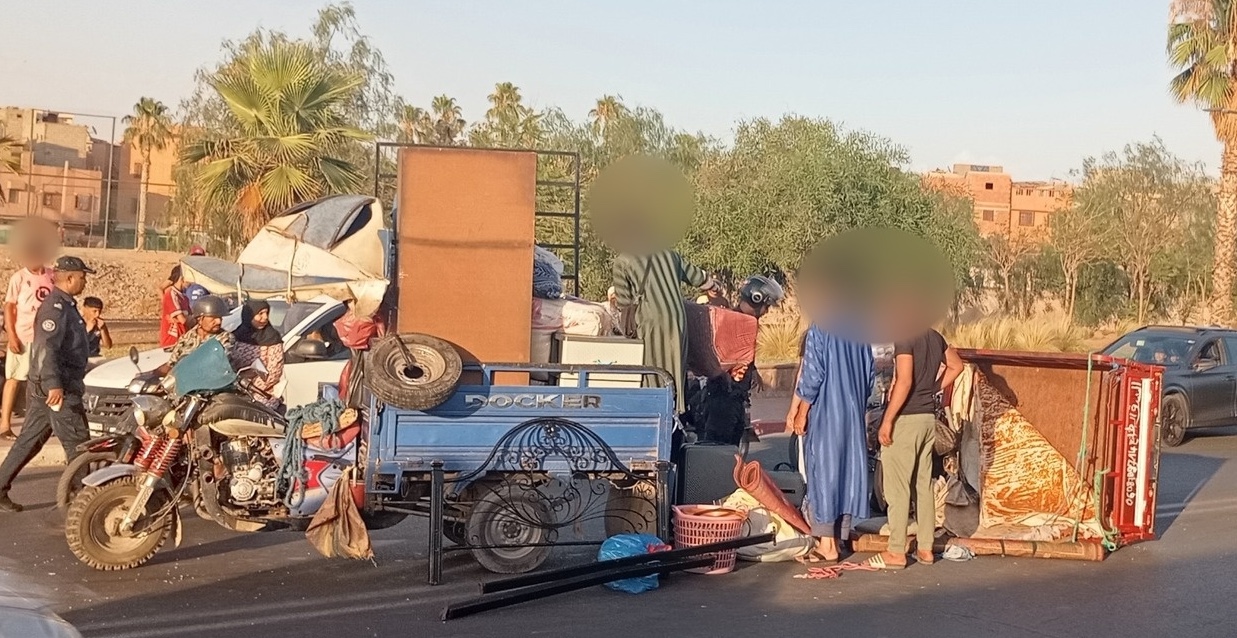 حادث سير خطير بمراكش.. اصطدام دراجة ثلاثية العجلات بسيارة خفيفة