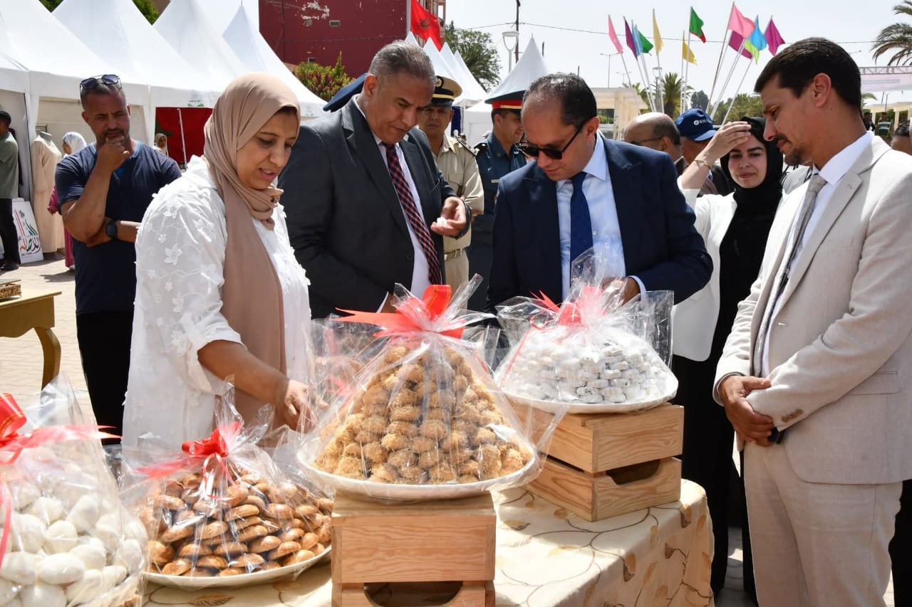 طالب عامل اقليم اليوسفية يترأس افتتاح معرض المنتوجات المجالية