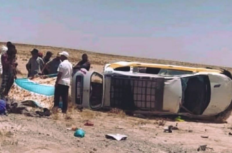 ميدلت.. مصرع 3 أشخاص وإصابات خطيرة في انقلاب سيارة أجرة