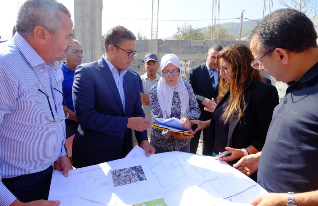 مباشرة بعد عودته من حفل الولاء.. الوالي بنشيخي يتفقد سير الاشغال بتهيئة شوارع مراكش