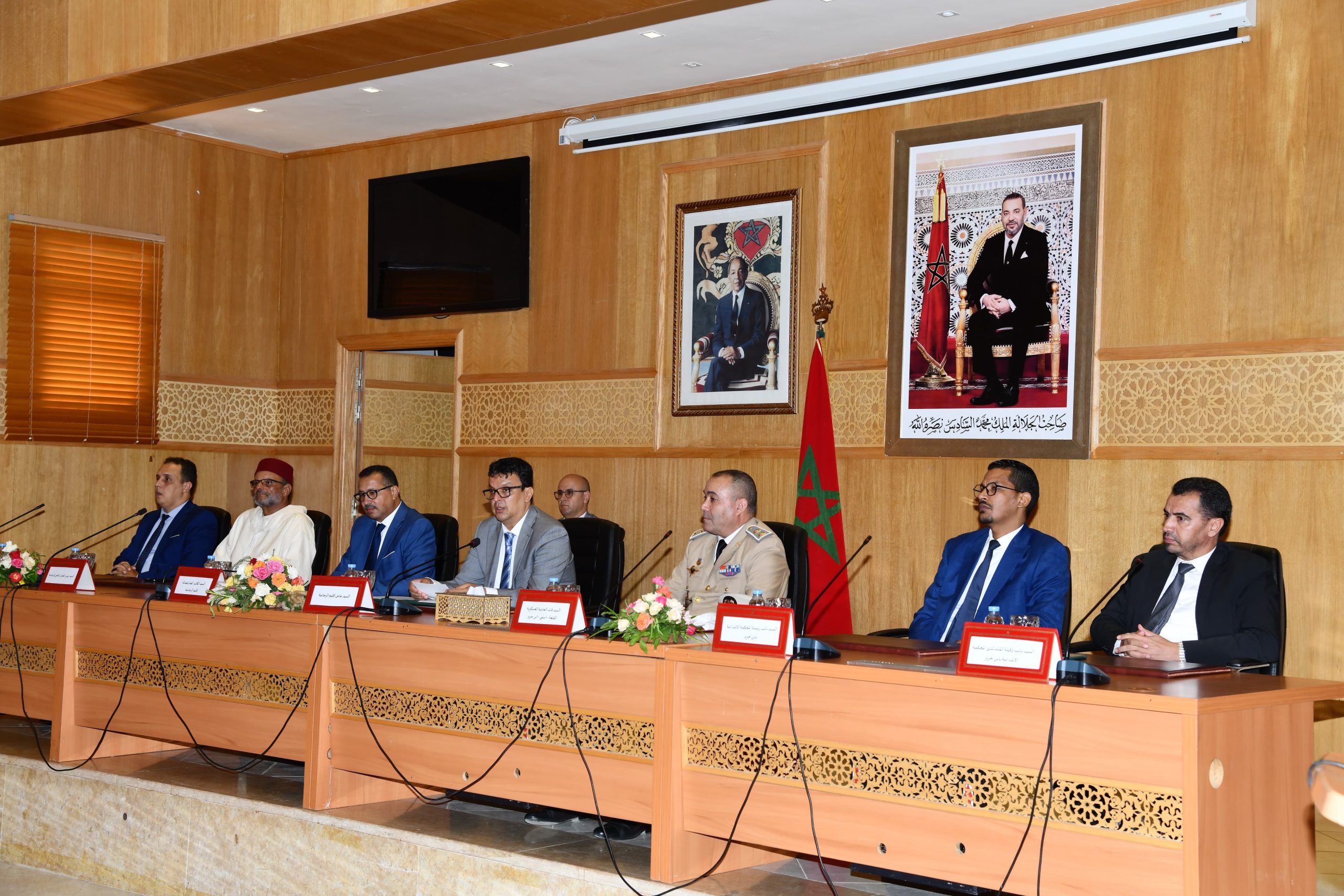 بونيان عامل إقليم الرحامنة يشرف على تنصيب الكاتب العام الجديد للإقليم