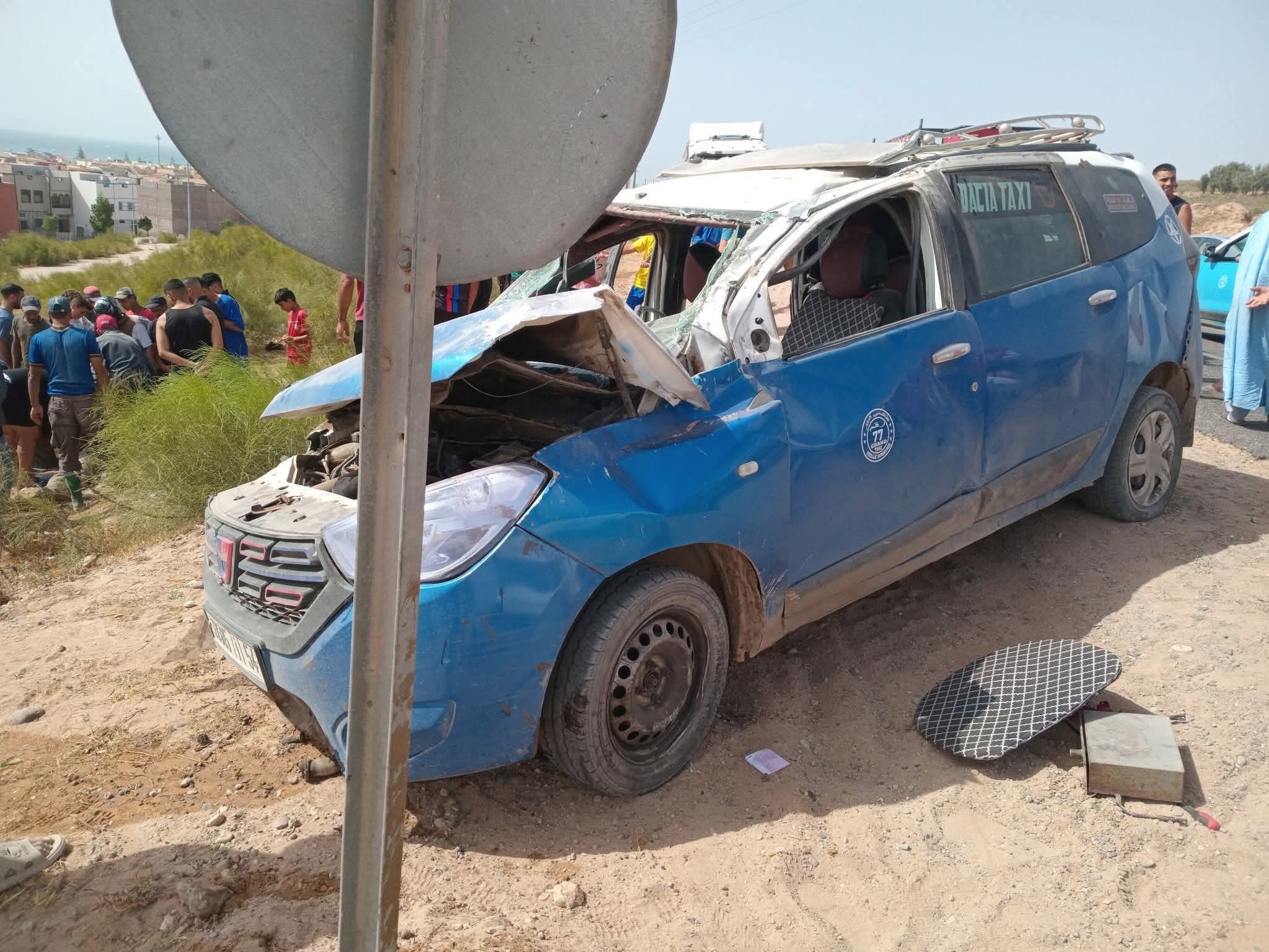 حادثة سير خطيرة نواحي جماعة تيدزي بإقليم الصويرة