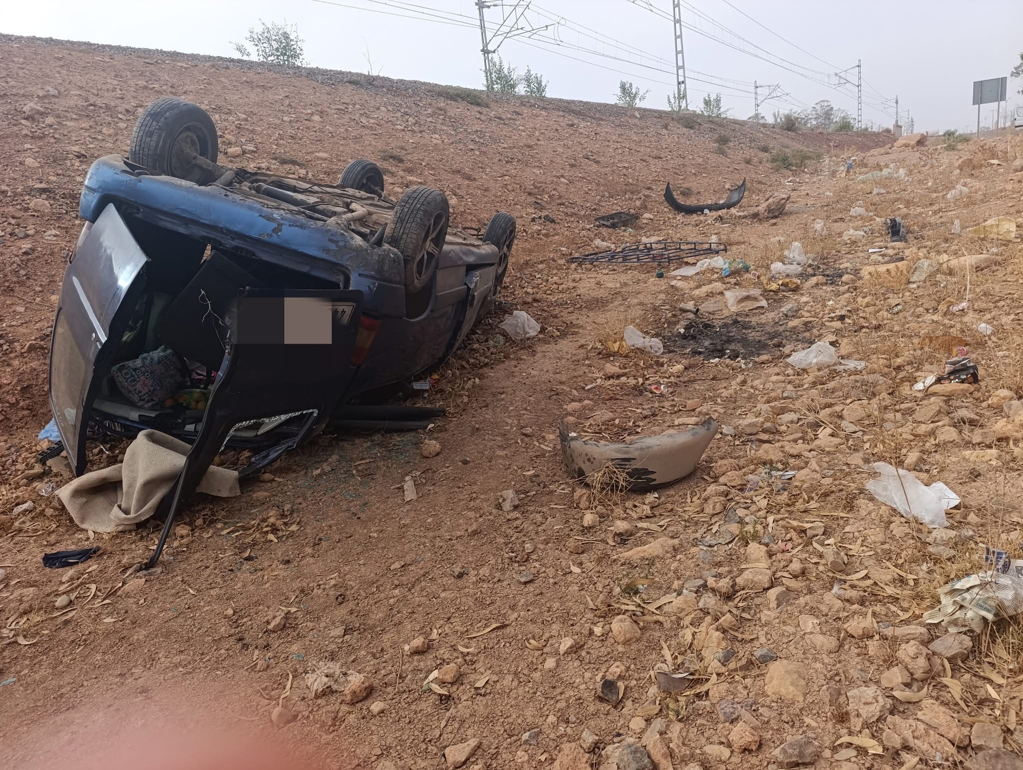 نجاة ركاب من حادث سير خطير بإقليم الرحامنة