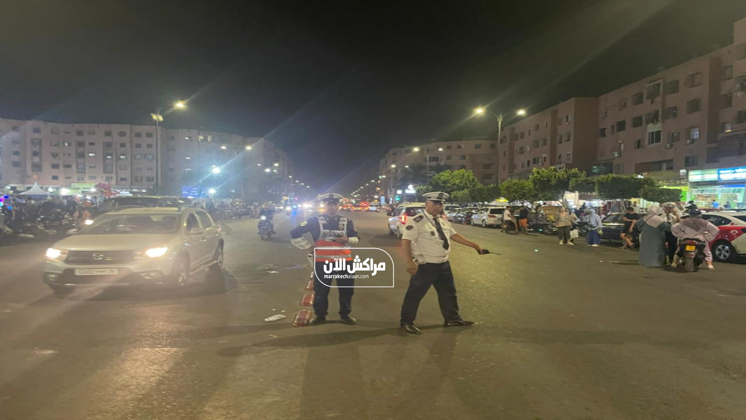 مراكش.. حملة أمنية موسعة بشارع الداخلة بالمسيرة تستهدف المخالفين +فيديو
