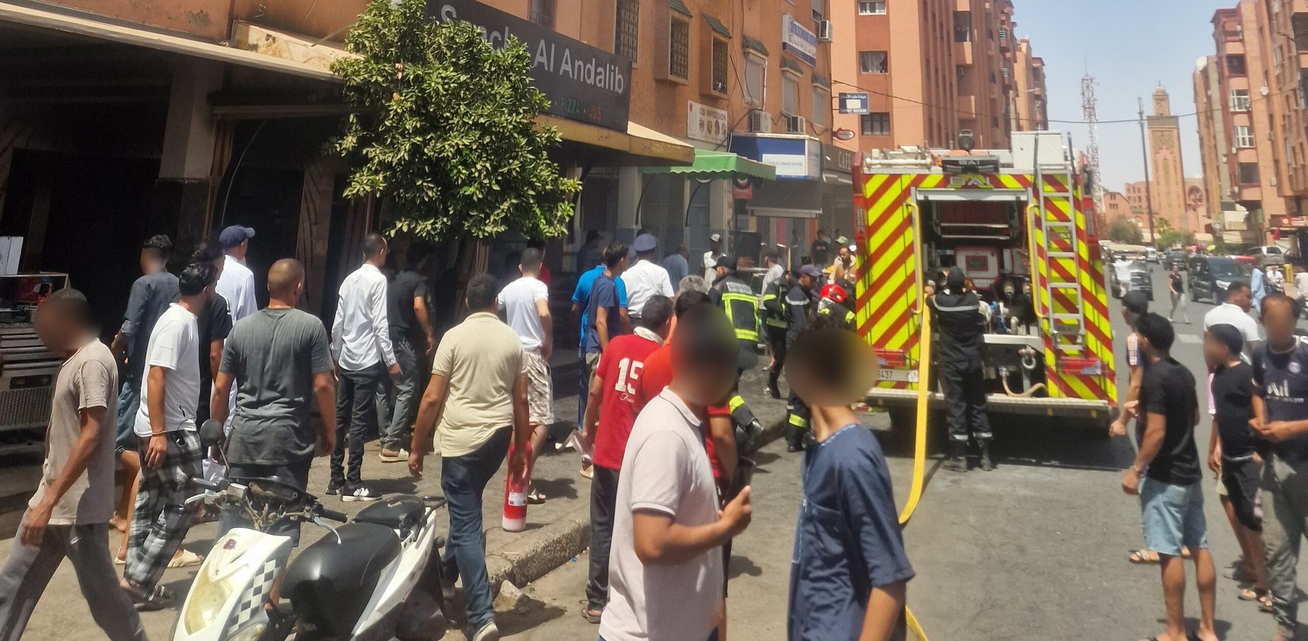 مقلاة بطاطس تتسبب في حريق بسناك بمراكش