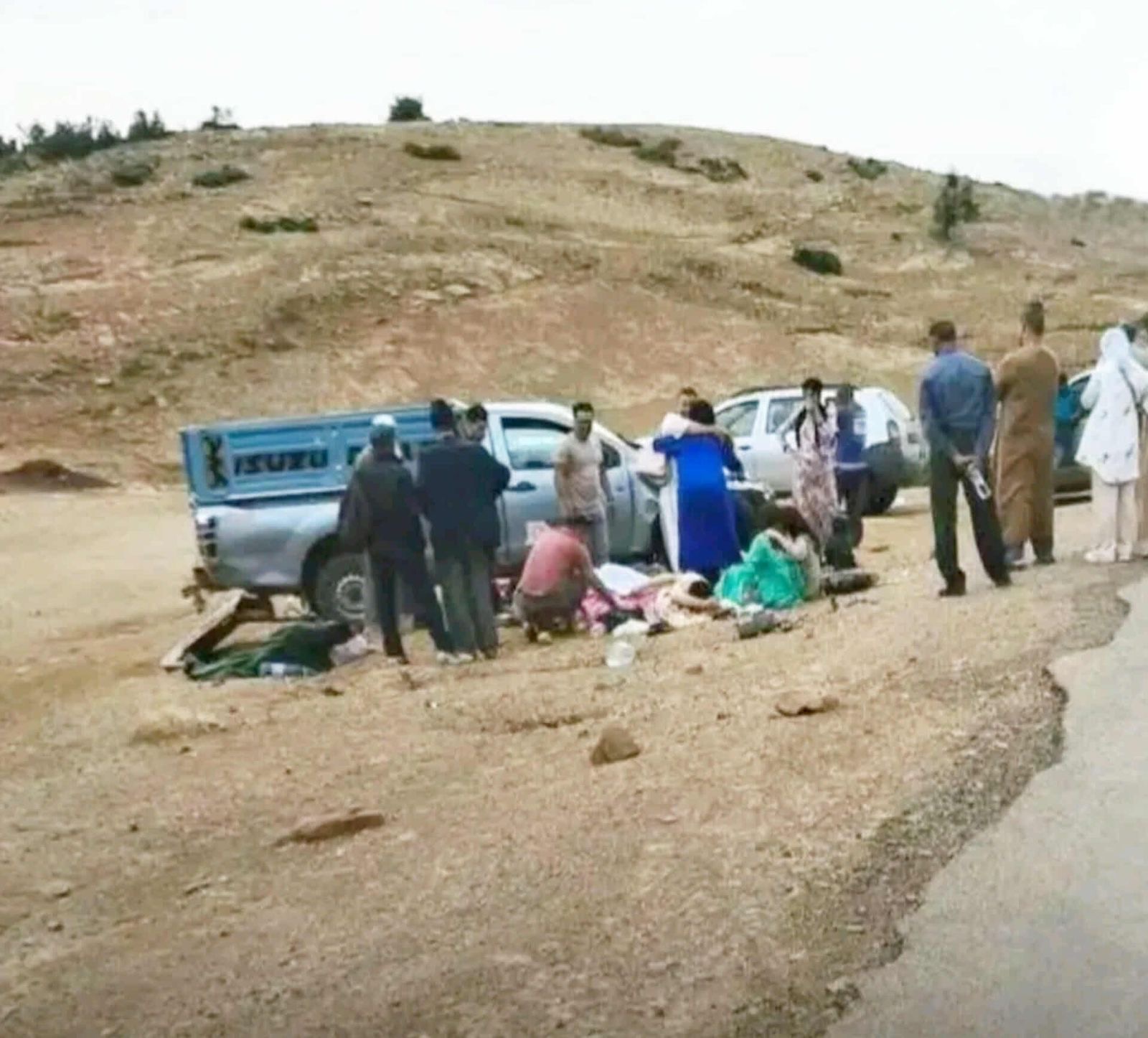 وفاة سيدة وإصابات خطيرة في انقلاب “بيكوب” ضواحي بني ملال