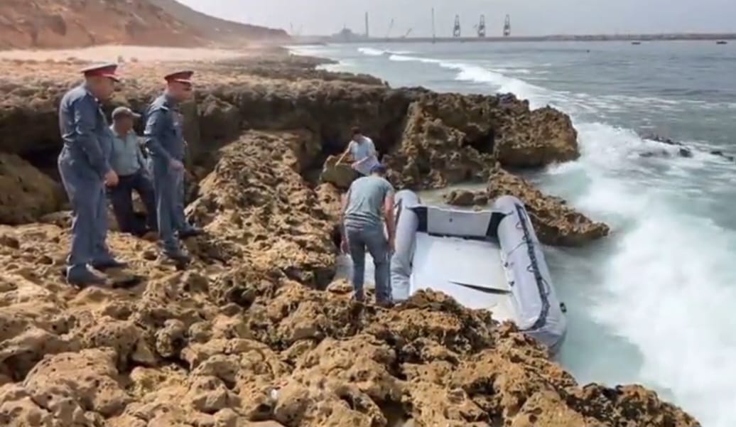 تفاصيل العثور على زورق مطاطي قرب الميناء المعدني الجديد بآسفي +صور