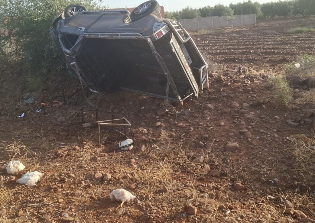 حادثة سير مميتة بضواحي العطاوية تخلف وفاة سائق وخسائر جسيمة