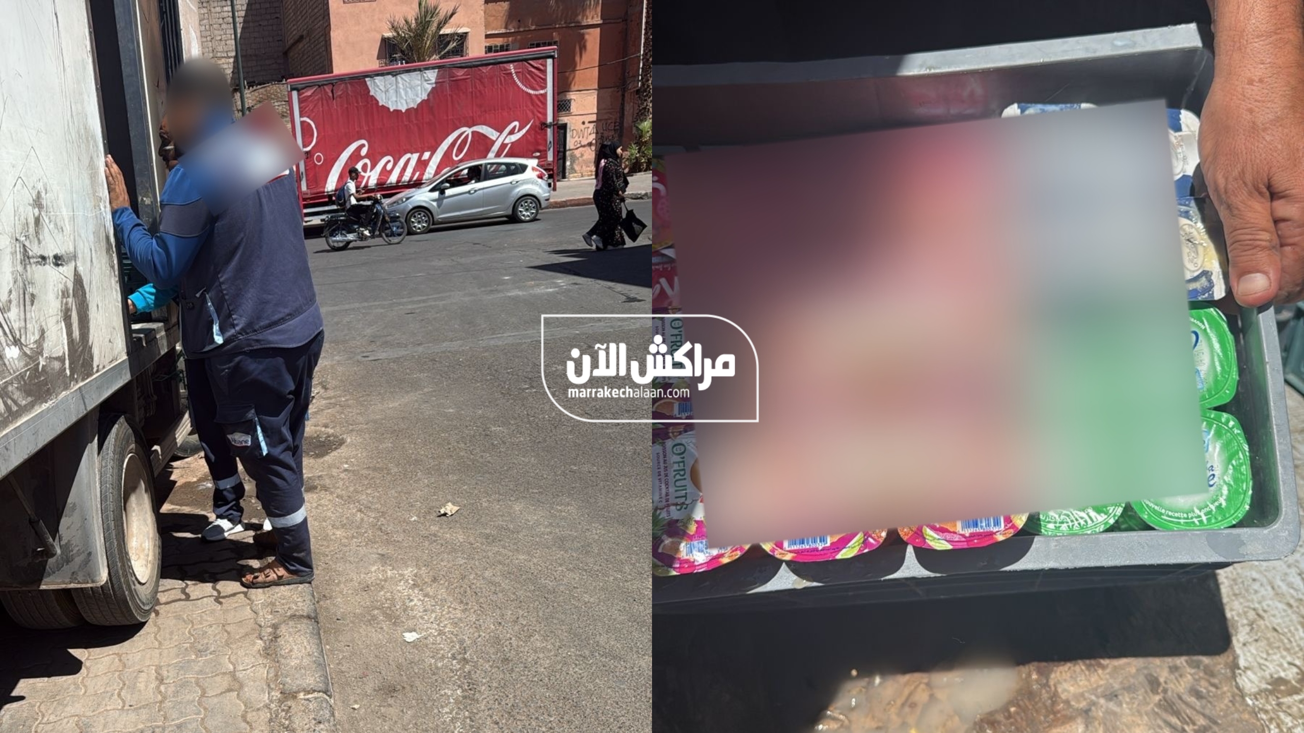 الحالة المهترئة تتسبب في توقيف شاحنة نقل الألبان بمراكش