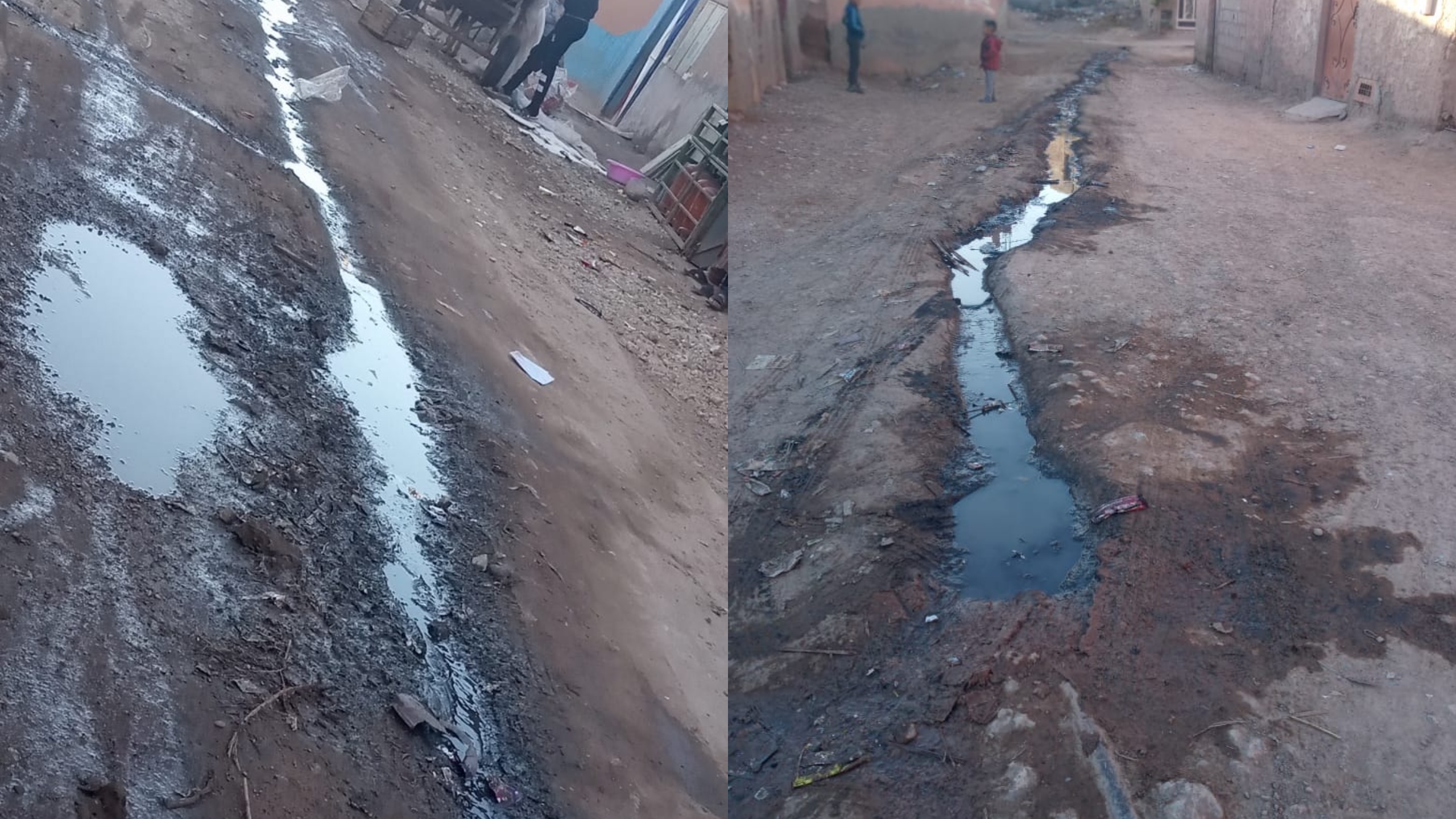 جماعة سعادة.. سكان دوار “الكرن تازكورت” يناشدون السلطات لإنهاء معاناتهم مع “الواد الحار” +صور