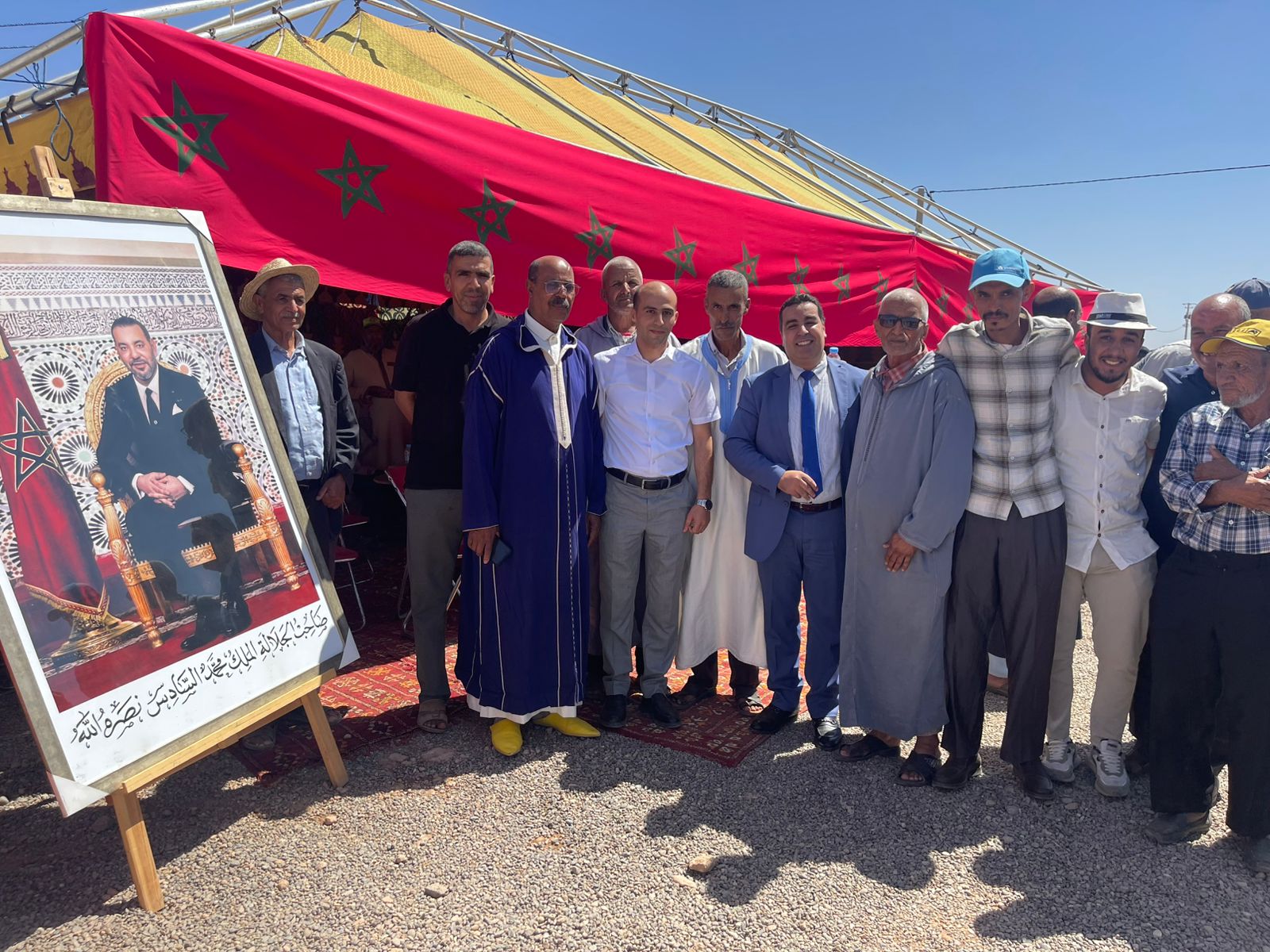 المعيطي رئيس جماعة الاوداية يشرف على انطلاقة مشروع لتأهيل الطرق بتكلفة تقارب 3 ملايين درهم