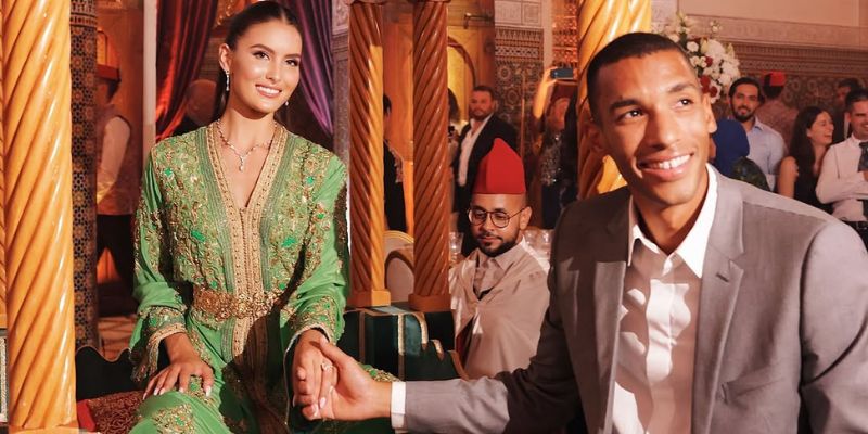 بالقفطان والعمارية.. لاعب التنس الكندي ألياسيم يحتفل بزفافه على الفارسة المغربية غيبي بمراكش