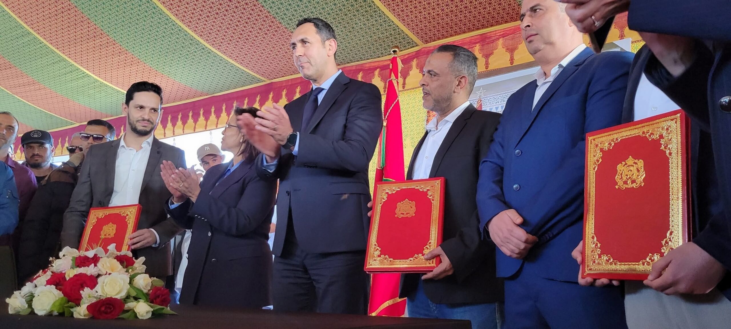 عامل الصويرة والوزيرة الدريوش يدشنان نقطة التفريغ المجهزة “كاب سيم بواسن”