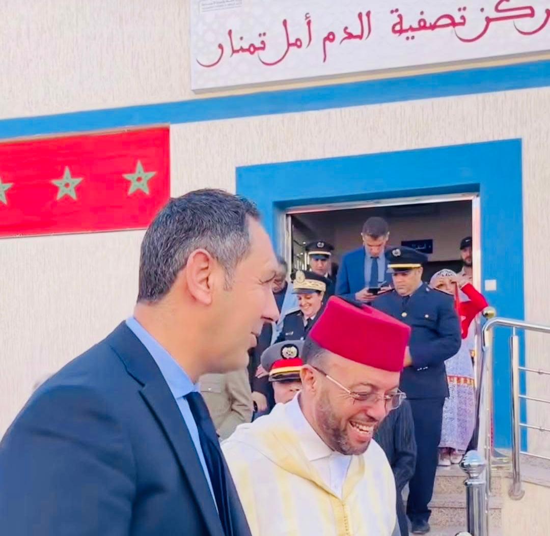 محمد رشيد عامل إقليم الصويرة يشرف على تدشين مركز تصفية الدم “أمل تمنار”