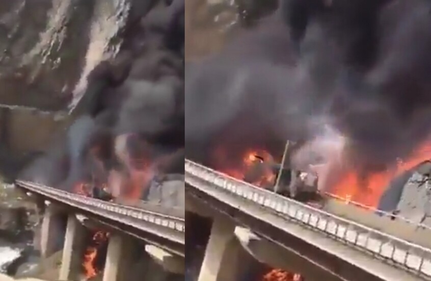 مصرع عشرات المعتمرين إثر اصطدام مروع بين حافلتهم وصهريج نفط