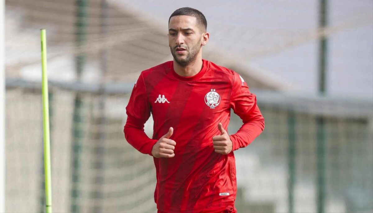 حكيم زياش يبدأ مغامرته الجديدة مع الوداد في أول حصة تدريبية