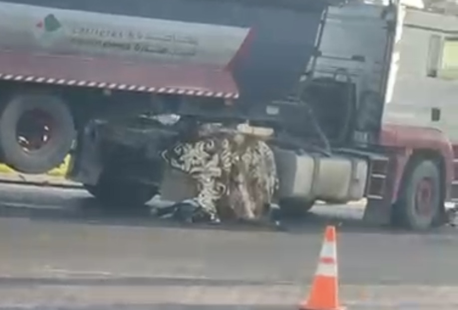 مصرع سيدة اثر اصطدام شاحنة “رموك” بدراجة نارية قرب متحف الماء بمراكش